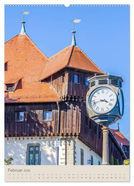Produktbild: MEERSBURG UND KONSTANZ Historie am Bodensee (hochwertiger Premium Wandkalender 2026 DIN A2 hoch), Kunstdruck in Hochglanz