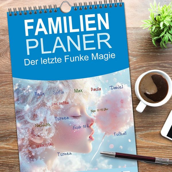 Produktbild: Familienplaner 2026 - Der letzte Funke Magie mit 5 Spalten (Wandkalender, 21 x 45 cm) CALVENDO