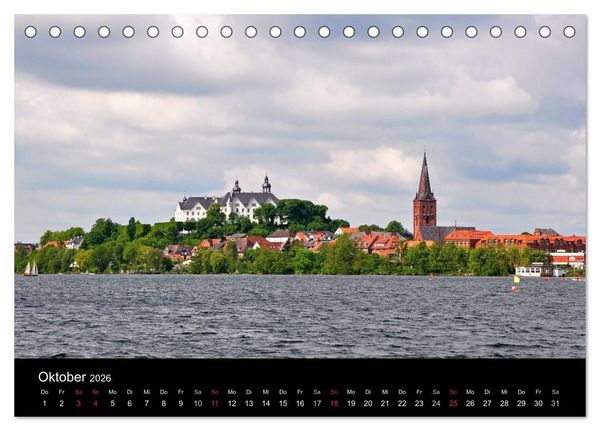 Produktbild: Pl&ouml;n - die Stadt am See (Tischkalender 2026 DIN A5 quer), CALVENDO Monatskalender