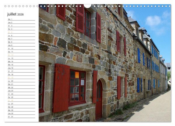 Produktbild: Bretagne Finist&egrave;re balade estivale &agrave; Camaret-sur-Mer (Calendrier mural 2026 DIN A3 vertical), CALVENDO calendrier mensuel