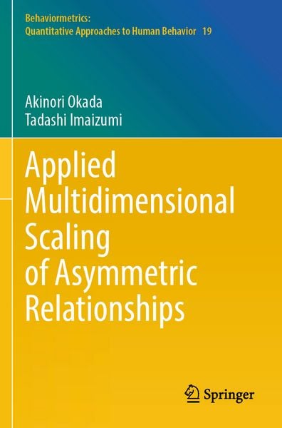 Produktbild: Applied Multidimensional Scaling of Asymmetric Relationships
