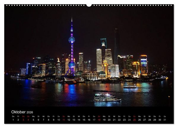 Produktbild: China 2026 - Metropolen und Landschaften (Wandkalender 2026 DIN A2 quer), CALVENDO Monatskalender