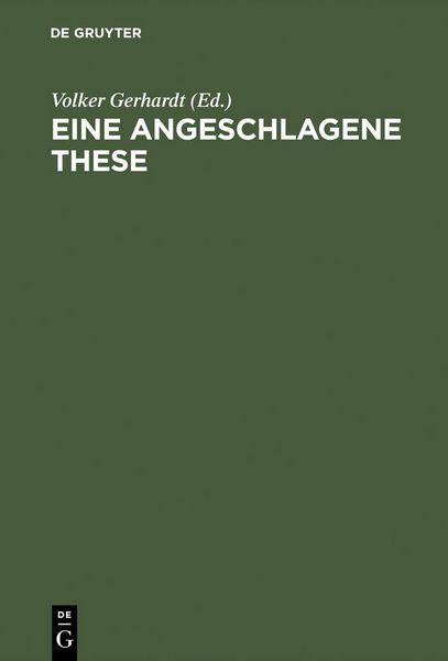 Produktbild: Eine angeschlagene These