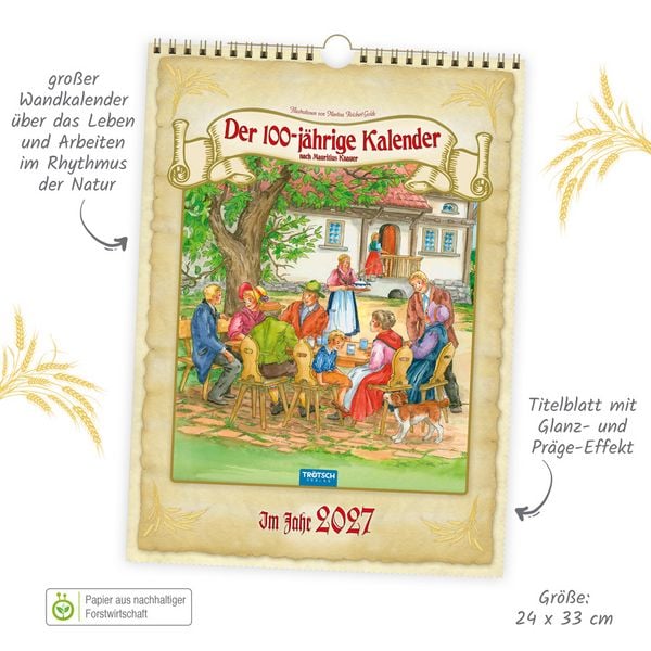Produktbild: TR&Ouml;TSCH - Classickalender Der 100-j&auml;hrige Kalender 2027