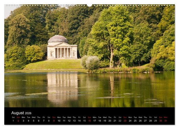Produktbild: The Lovely Gardens of South England (High Quality Premium Wall Calendar 2026 DIN A2 landscape),CALVENDO 12 Month Wall Calendar