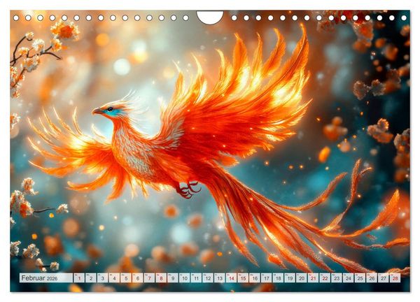 Produktbild: FABELWESEN M&auml;rchenhafte Tr&auml;ume (Wandkalender 2026 DIN A4 quer), CALVENDO Monatskalender
