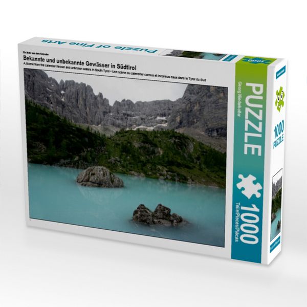 Produktbild: CALVENDO Puzzle Ein Motiv aus dem Kalender Bekannte und unbekannte Gew&auml;sser in S&uuml;dtirol | 1000 Teile Lege-Gr&ouml;&szlig;e 64x48cm Foto-Puzzle f&uuml;r gl&uuml;ckliche Stunden