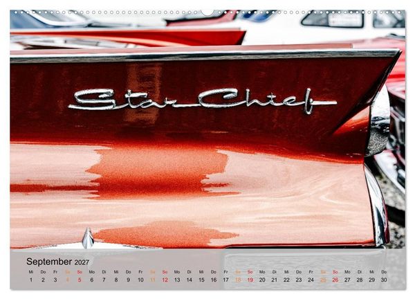 Produktbild: Pontiac Star Chief - Details voller Stil (Wandkalender 2027 DIN A2 quer), CALVENDO Monatskalender