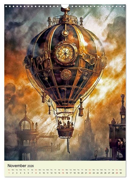Produktbild: Retro Rides with Steam and Steel (Wall Calendar 2026 DIN A3 portrait), CALVENDO 12 Month Wall Calendar