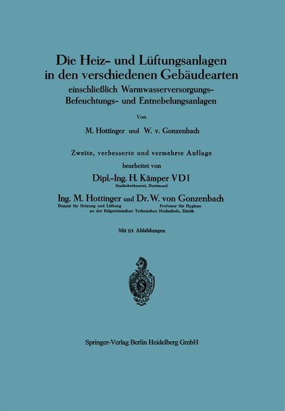 Produktbild: Die Heiz- und L&uuml;ftungsanlagen in den verschiedenen Geb&auml;udearten