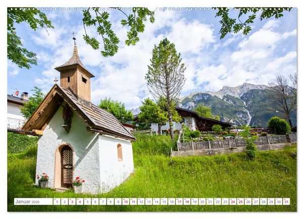 Produktbild: Kapellen im Tiroler Leutaschtal (hochwertiger Premium Wandkalender 2026 DIN A2 quer), Kunstdruck in Hochglanz