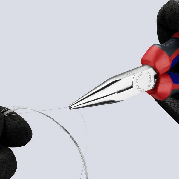 Produktbild: Knipex 25 05 160 Elektronik- u. Feinmechanik Flachrundzange Gerade Vanadium Elektrostahl 160mm
