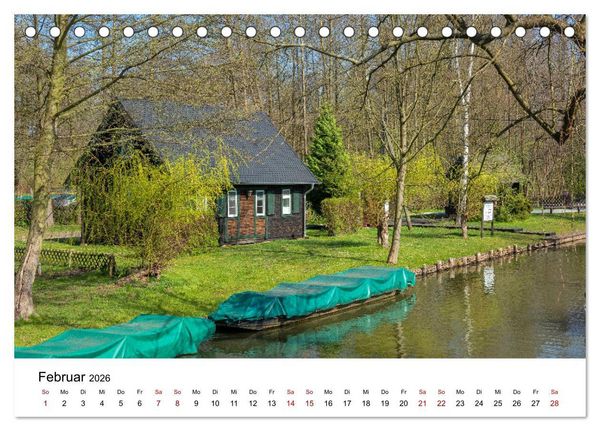 Produktbild: Unterwegs im Spreewald (Tischkalender 2026 DIN A5 quer), CALVENDO Monatskalender