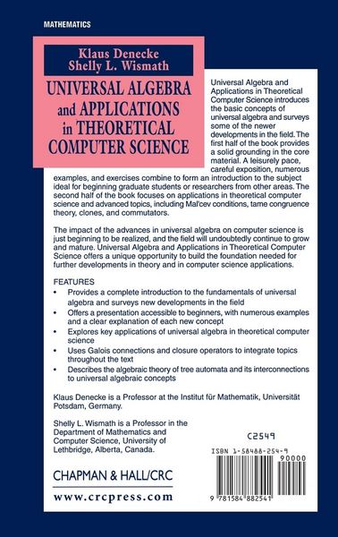 Produktbild: Universal Algebra and Applications in Theoretical Computer Science