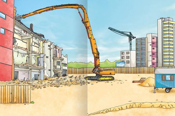 Produktbild: Erstes Stickern Metallic &ndash; Baustelle