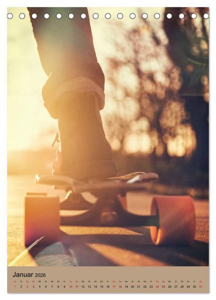 Produktbild: Skateboarding - einfach Spa&szlig; (Tischkalender 2026 DIN A5 hoch), CALVENDO Monatskalender