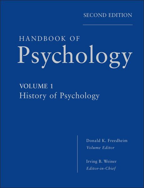 Produktbild: Handbook of Psychology, History of Psychology