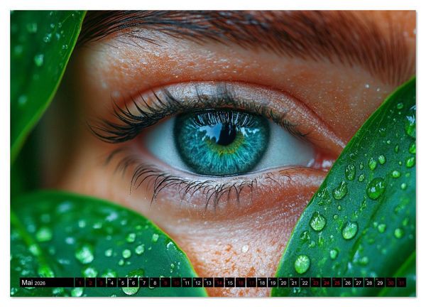 Produktbild: Iris Kunstkalender - Die faszinierende Welt der magischen Augen (hochwertiger Premium Wandkalender 2026 DIN A2 quer), Kunstdruck in Hochglanz