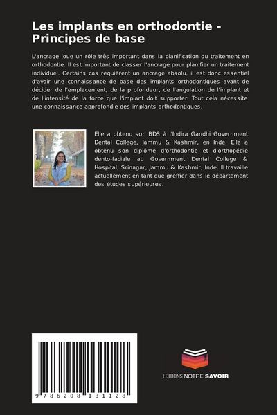 Produktbild: Les implants en orthodontie - Principes de base