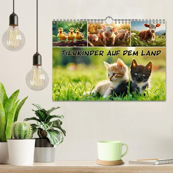 Produktbild: Tierkinder auf dem Land (Wandkalender 2026 DIN A4 quer), CALVENDO Monatskalender