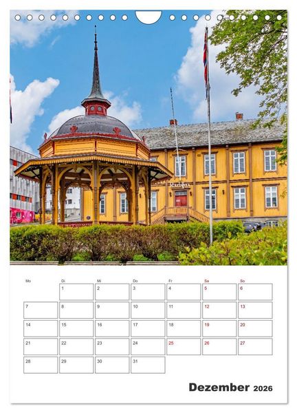 Produktbild: Norwegens K&uuml;stenst&auml;dte - Reiseplaner (Wandkalender 2026 DIN A4 hoch), CALVENDO Monatskalender