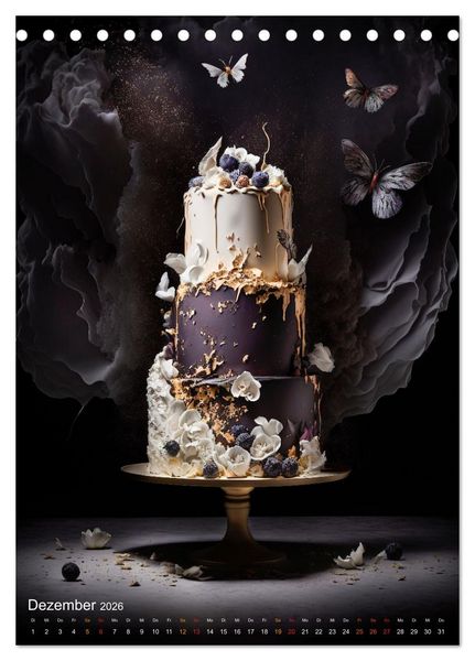 Produktbild: Zur Hochzeit eine Torte (Tischkalender 2026 DIN A5 hoch), CALVENDO Monatskalender