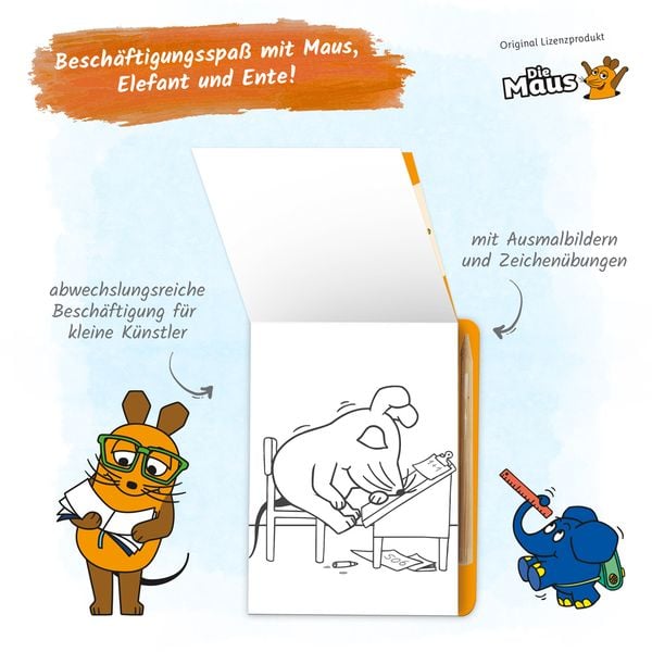 Produktbild: Tr&ouml;tsch Die Maus Mini-Kratzblock Kritzelspa&szlig; Lernen ist toll