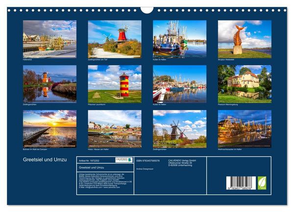 Produktbild: Greetsiel und Umzu (Wandkalender 2026 DIN A3 quer), CALVENDO Monatskalender