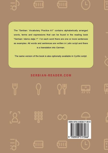 Produktbild: Serbian Vocabulary Practice A1 to the Book 'Idemo dalje 1' - Latin Script