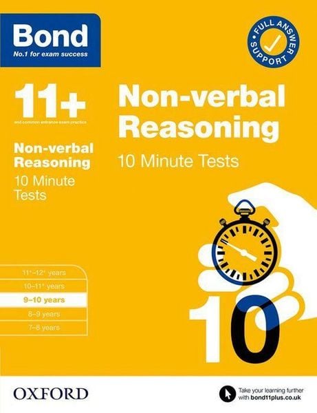 Produktbild: Bond 11+ Non-verbal Reasoning 10 Minute Tests for Age 9-10 | For 2026 GL Assessment & other 11 plus entrance exams