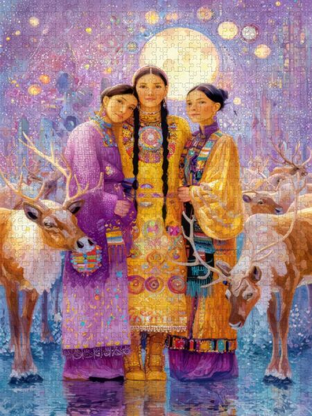 Produktbild: CALVENDO Puzzle Folklorekleidung der norwegischen Ureinwohner | 2000 Teile Lege-Gr&ouml;&szlig;e 90x67cm Foto-Puzzle f&uuml;r gl&uuml;ckliche Stunden