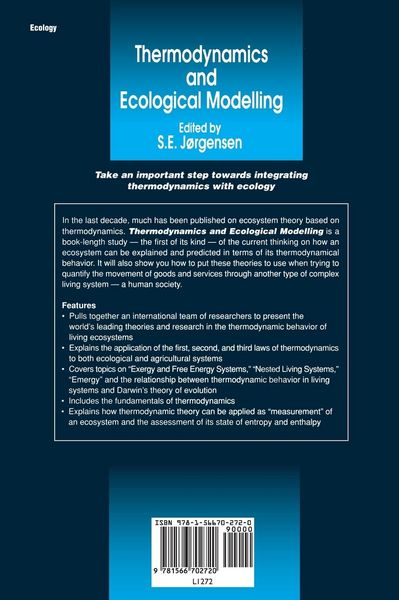 Produktbild: Thermodynamics and Ecological Modelling