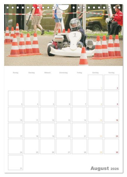 Produktbild: Slalomkart - Gas, Gas, Vollgas! 2026 (Wandkalender 2026 DIN A4 hoch), CALVENDO Monatskalender