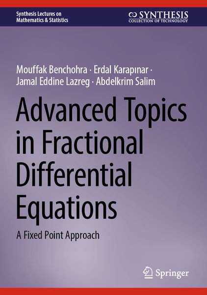 Produktbild: Advanced Topics in Fractional Differential Equations
