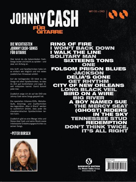 Produktbild: Peter Bursch: Johnny Cash f&uuml;r Gitarre