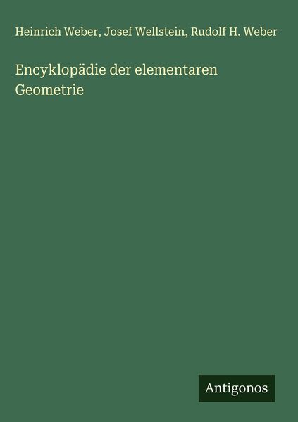 Produktbild: Encyklop&auml;die der elementaren Geometrie