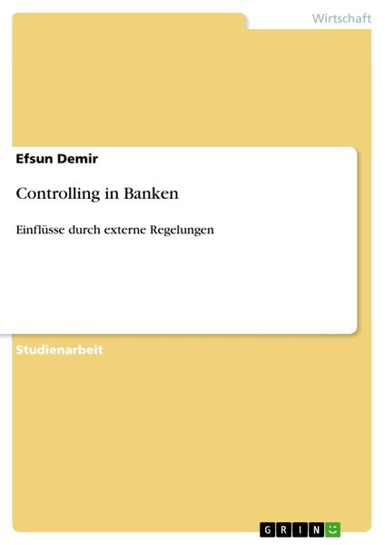 Produktbild: Controlling in Banken