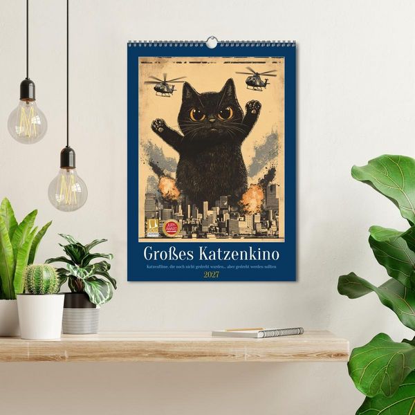 Produktbild: Gro&szlig;es Katzenkino (Wandkalender 2027 DIN A3 hoch), CALVENDO Monatskalender