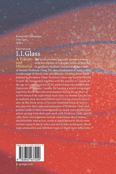 Produktbild: Professor I. I. Glass: A Tribute and Memorial