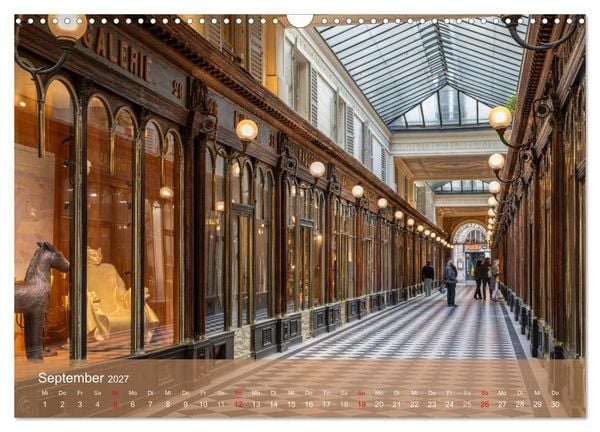 Produktbild: Verborgene Passagen von Paris (Wandkalender 2027 DIN A3 quer), CALVENDO Monatskalender