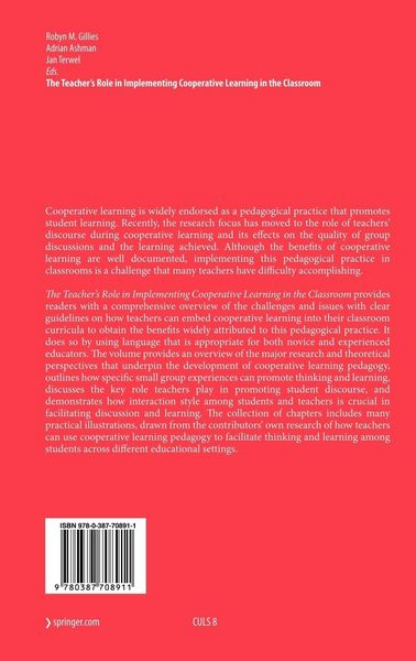 Produktbild: The Teacher's Role in Implementing Cooperative Learning in the Classroom