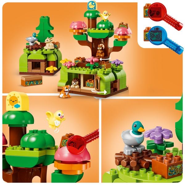 Produktbild: LEGO DUPLO 10480 Wald mit wilden Tieren, Bauspielzeug, Geschenkidee f&uuml;r Kleinkinder