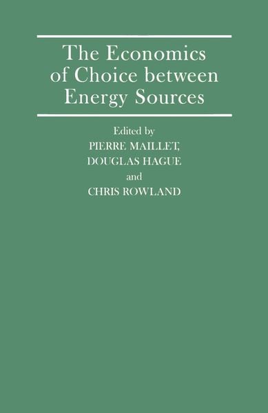 Produktbild: The Economics of Choice between Energy Sources