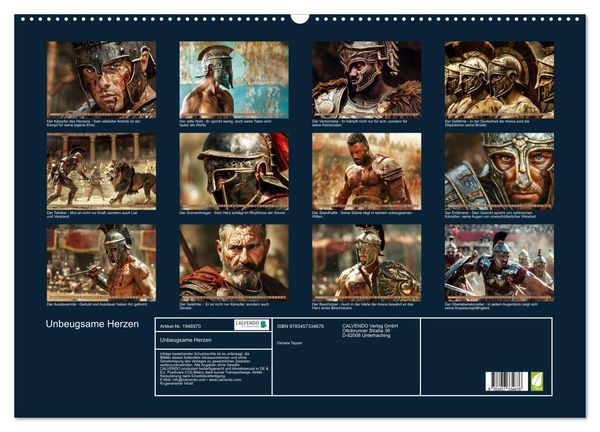 Produktbild: Unbeugsame Herzen (Wandkalender 2026 DIN A2 quer), CALVENDO Monatskalender