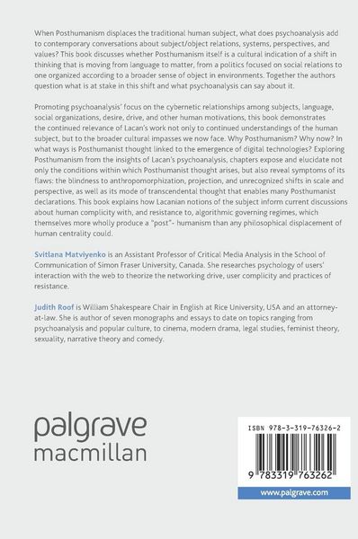 Produktbild: Lacan and the Posthuman