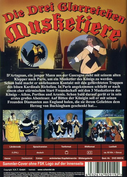 Produktbild: Die drei glorreichen Musketiere