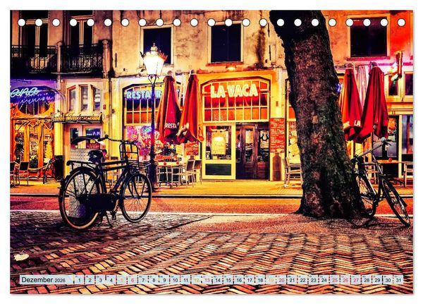 Produktbild: Stadtfahrrad (Tischkalender 2026 DIN A5 quer), CALVENDO Monatskalender