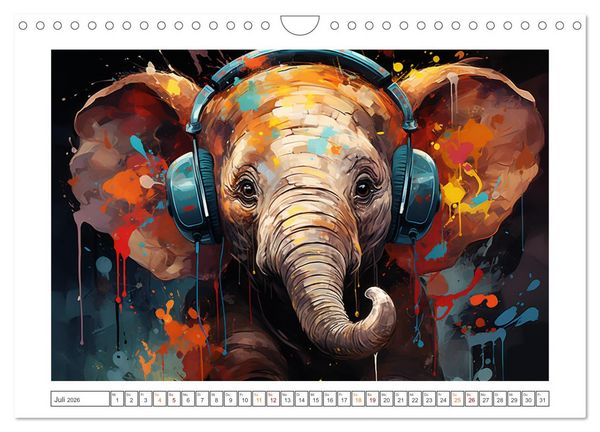Produktbild: Musik Safari (Wandkalender 2026 DIN A4 quer), CALVENDO Monatskalender
