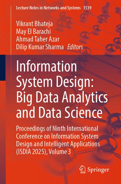 Produktbild: Information System Design: Big Data Analytics and Data Science