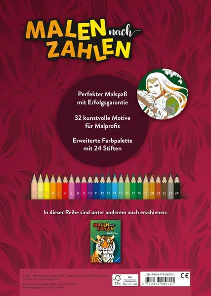 Produktbild: Malen nach Zahlen - Fabelwesen